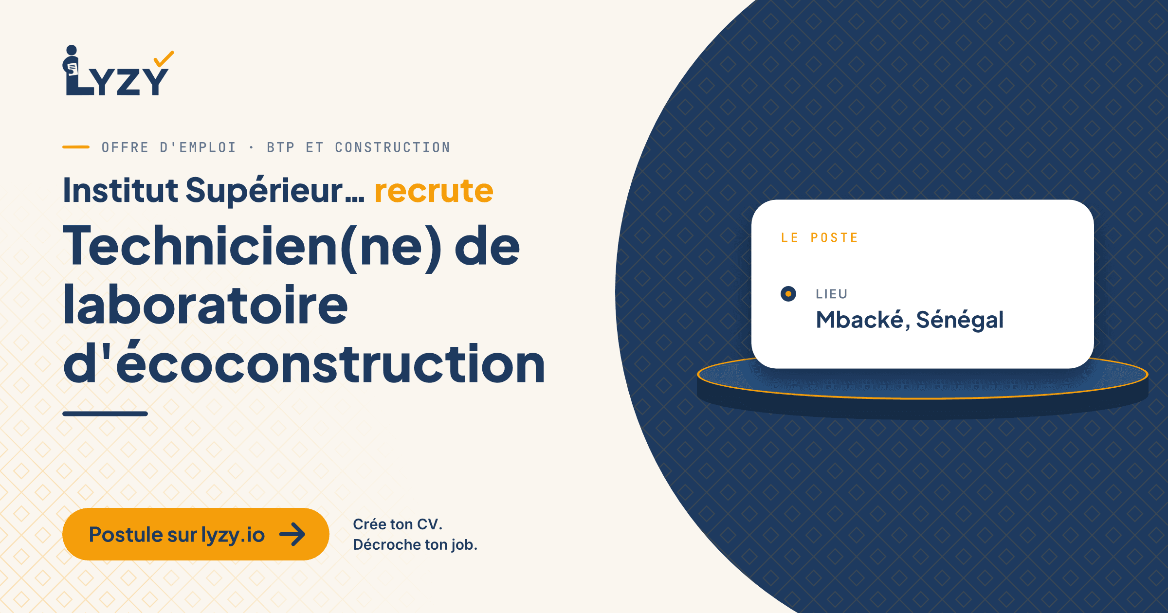 Technicien(ne) de laboratoire d'écoconstruction