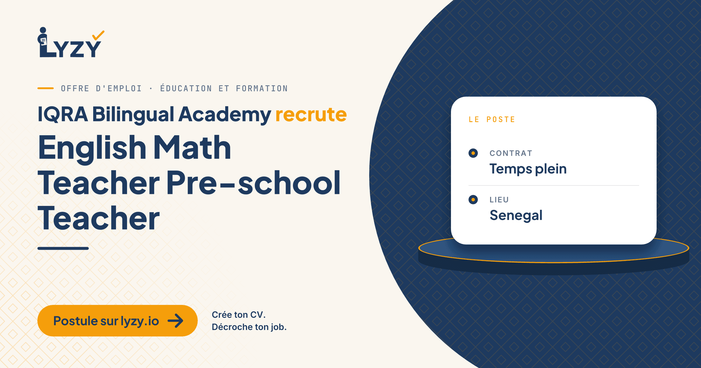 English Math Teacher Pre-school Teacher