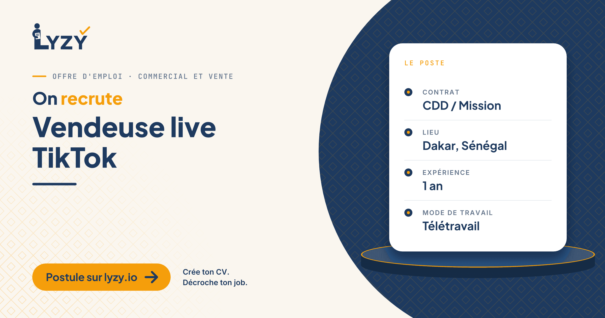 Vendeuse live TikTok
