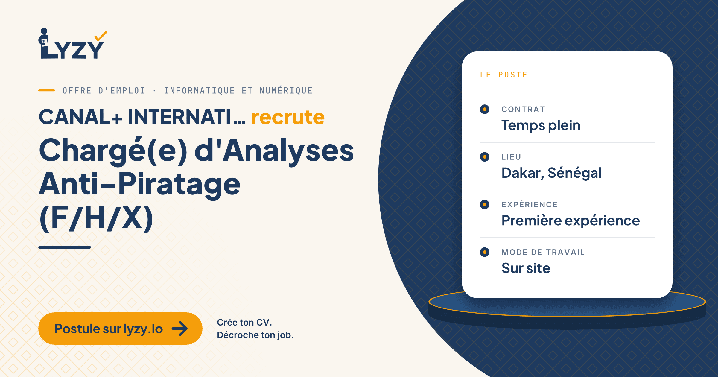 Chargé(e) d'Analyses Anti-Piratage (F/H/X)