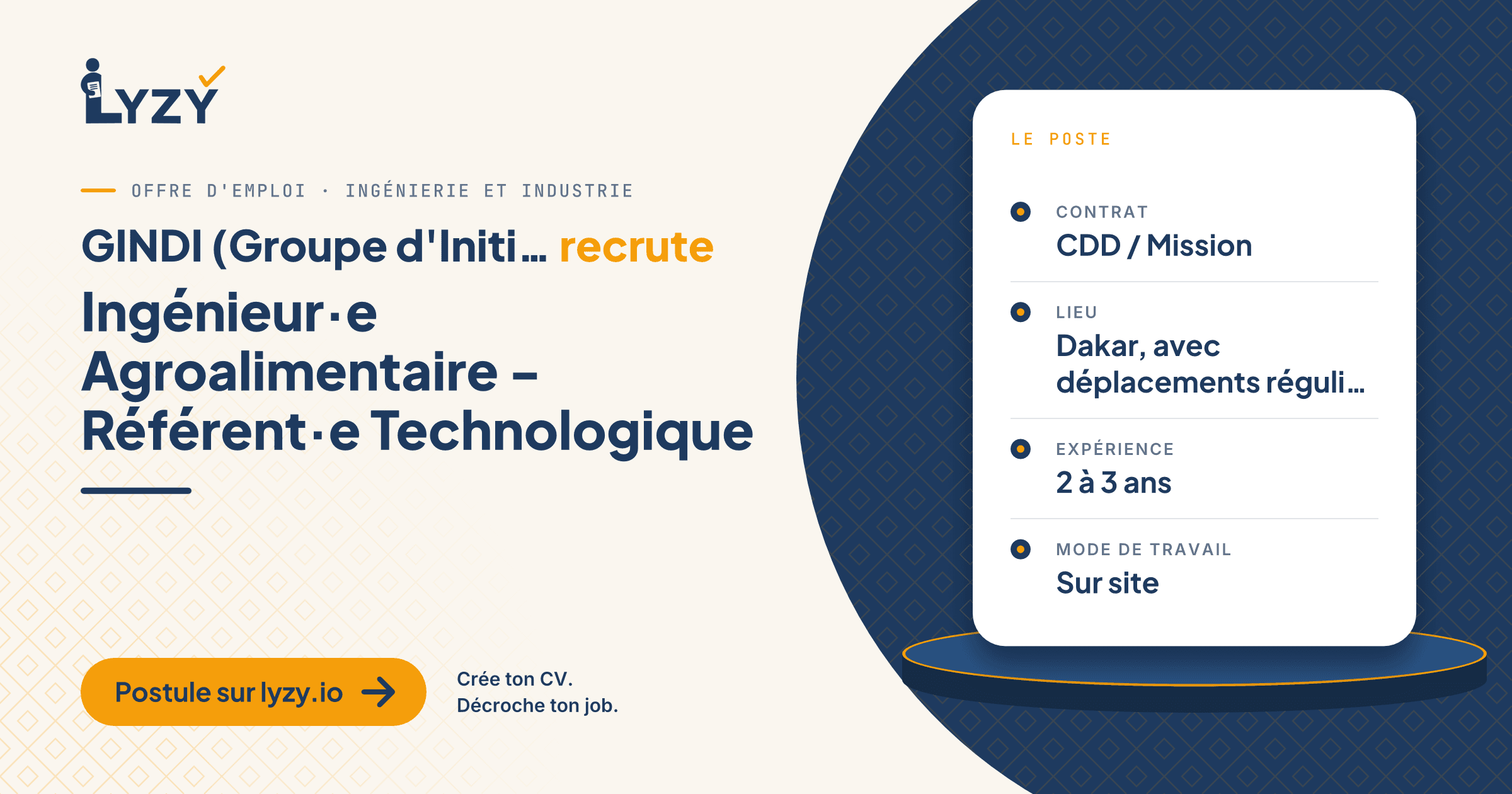 Ingénieur·e Agroalimentaire - Référent·e Technologique