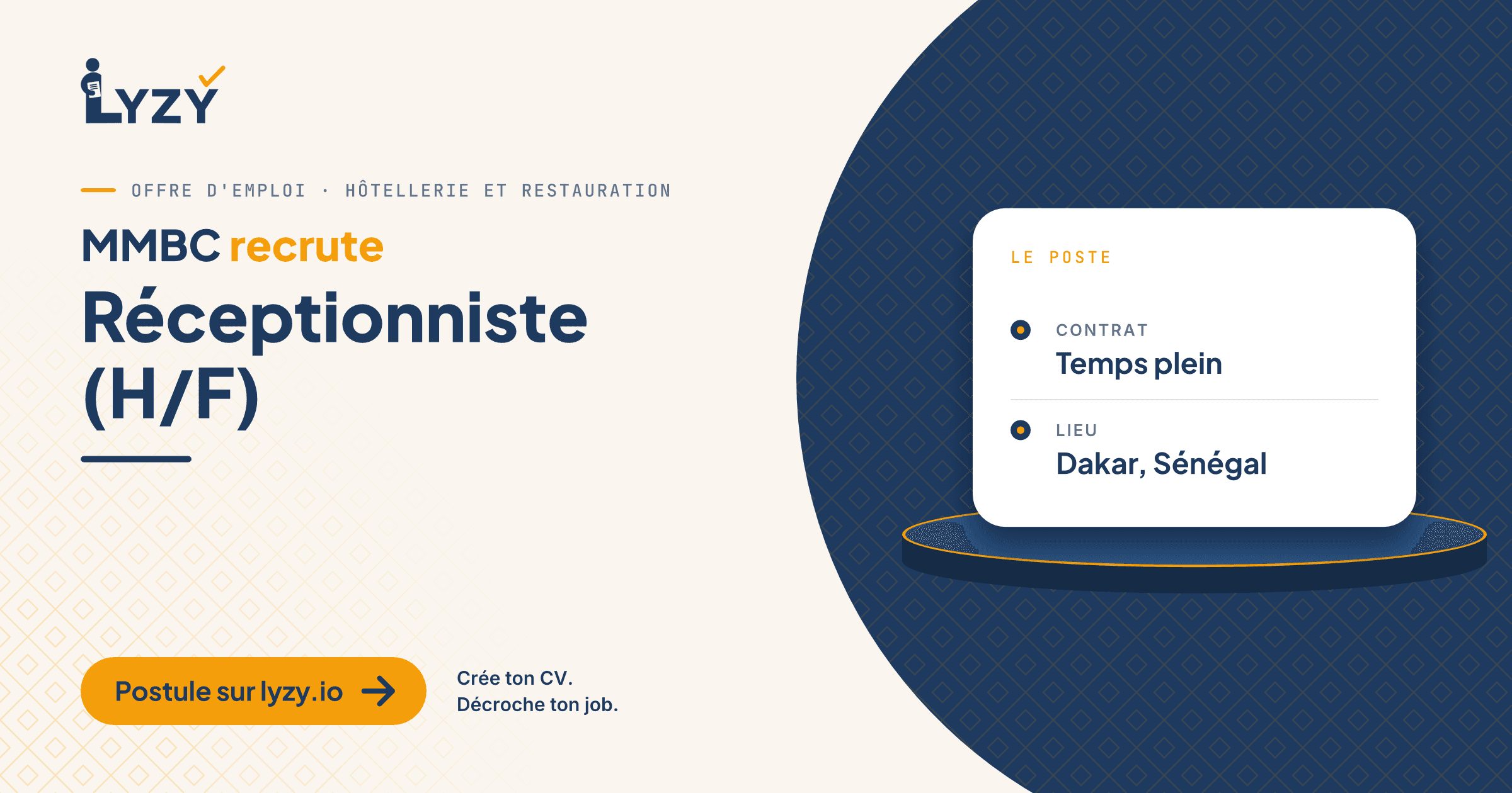 Réceptionniste (H/F)