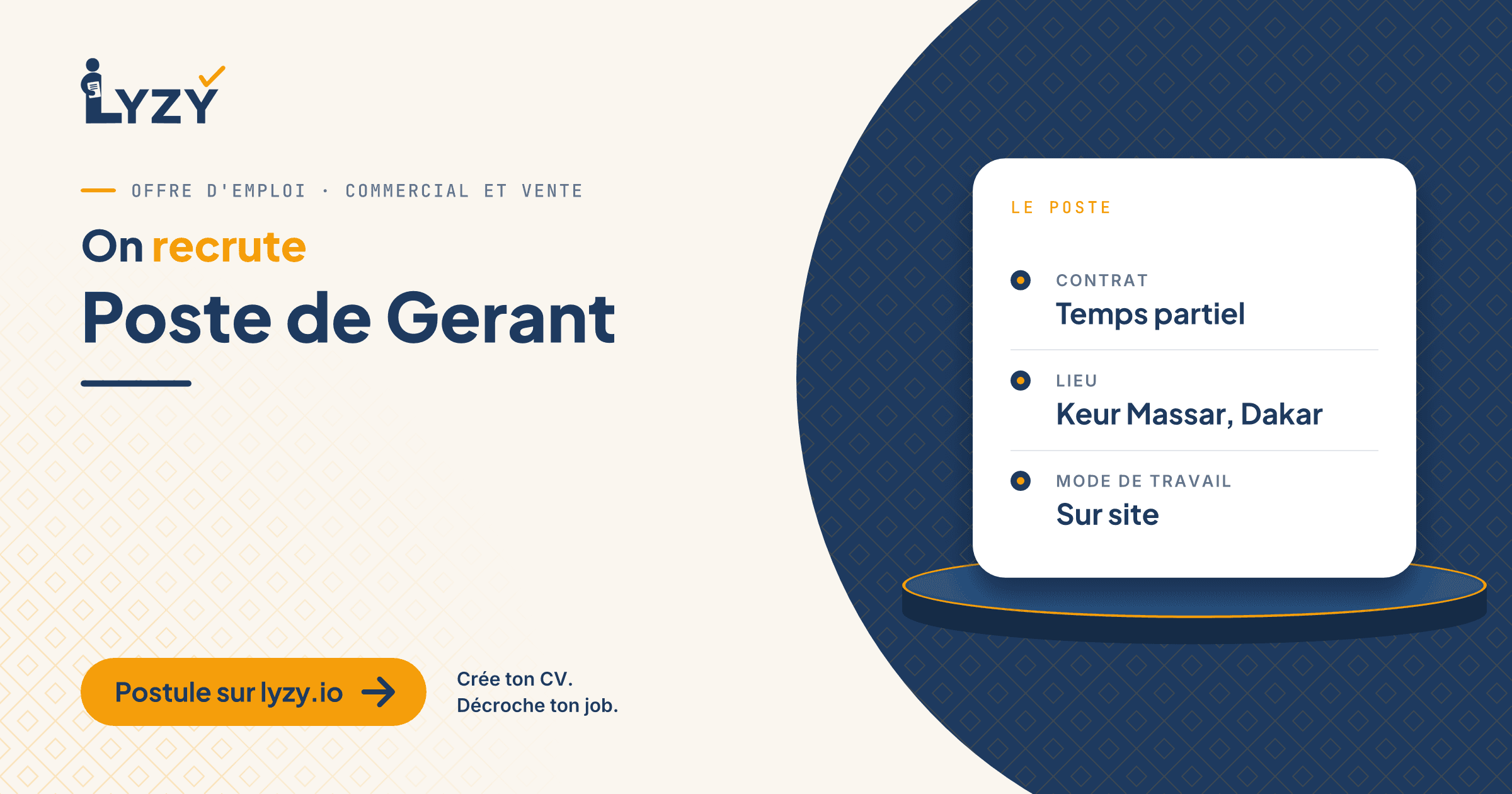 Poste de Gerant