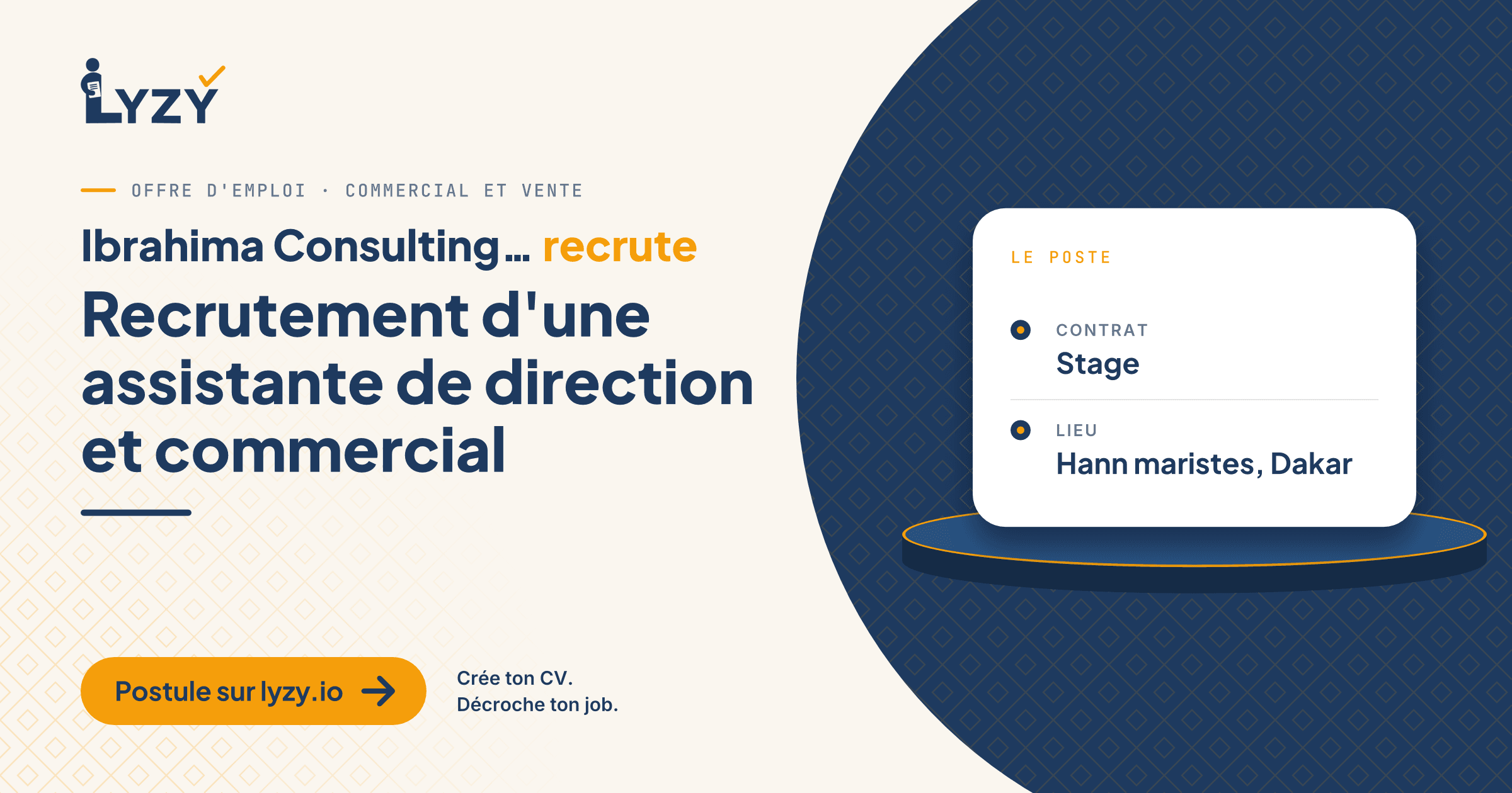 Recrutement d'une assistante de direction et commercial
