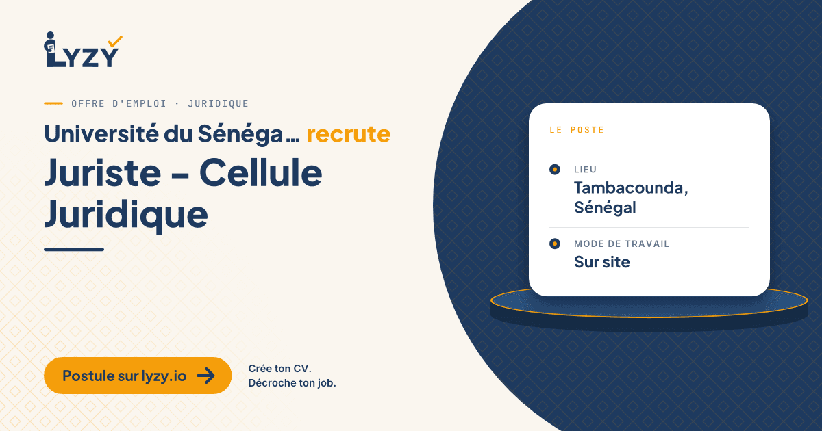 Juriste - Cellule Juridique
