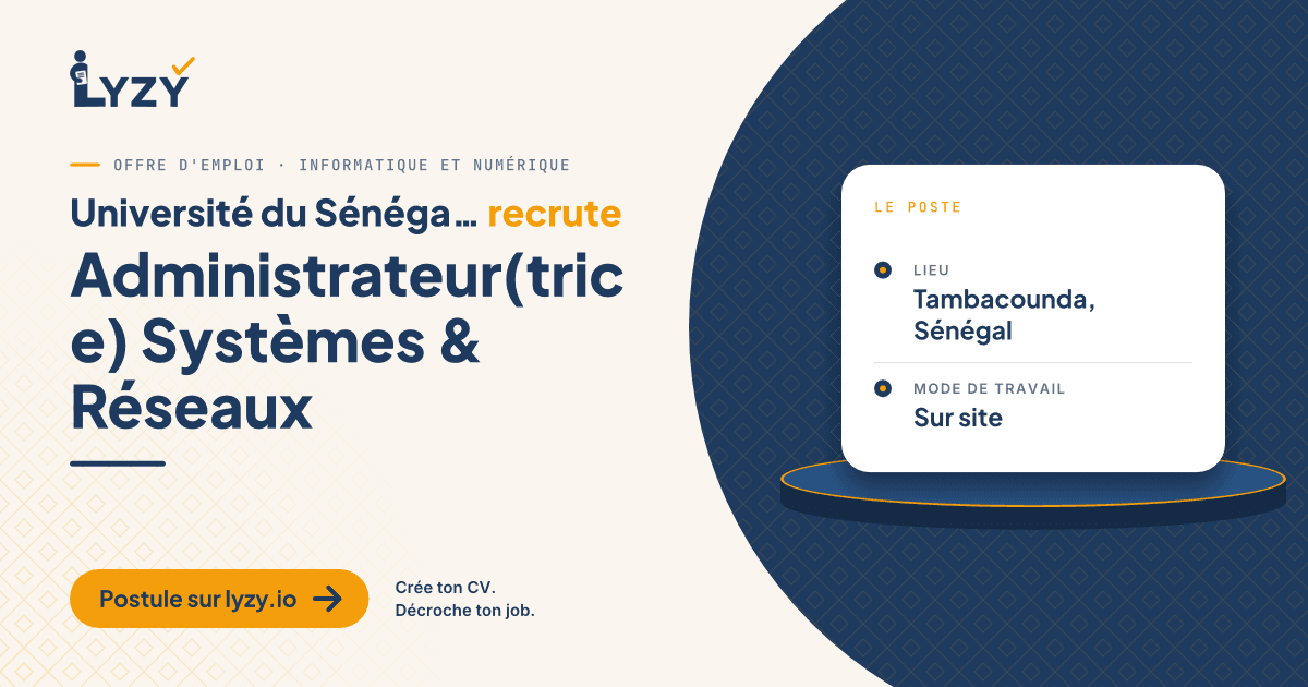 Administrateur(trice) Systèmes & Réseaux