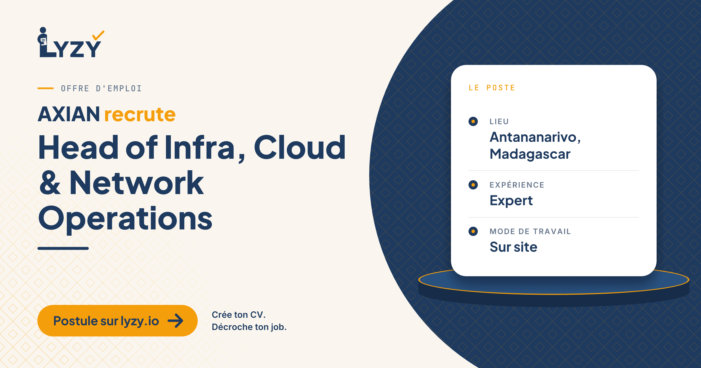Head of Infra, Cloud & Network Operations