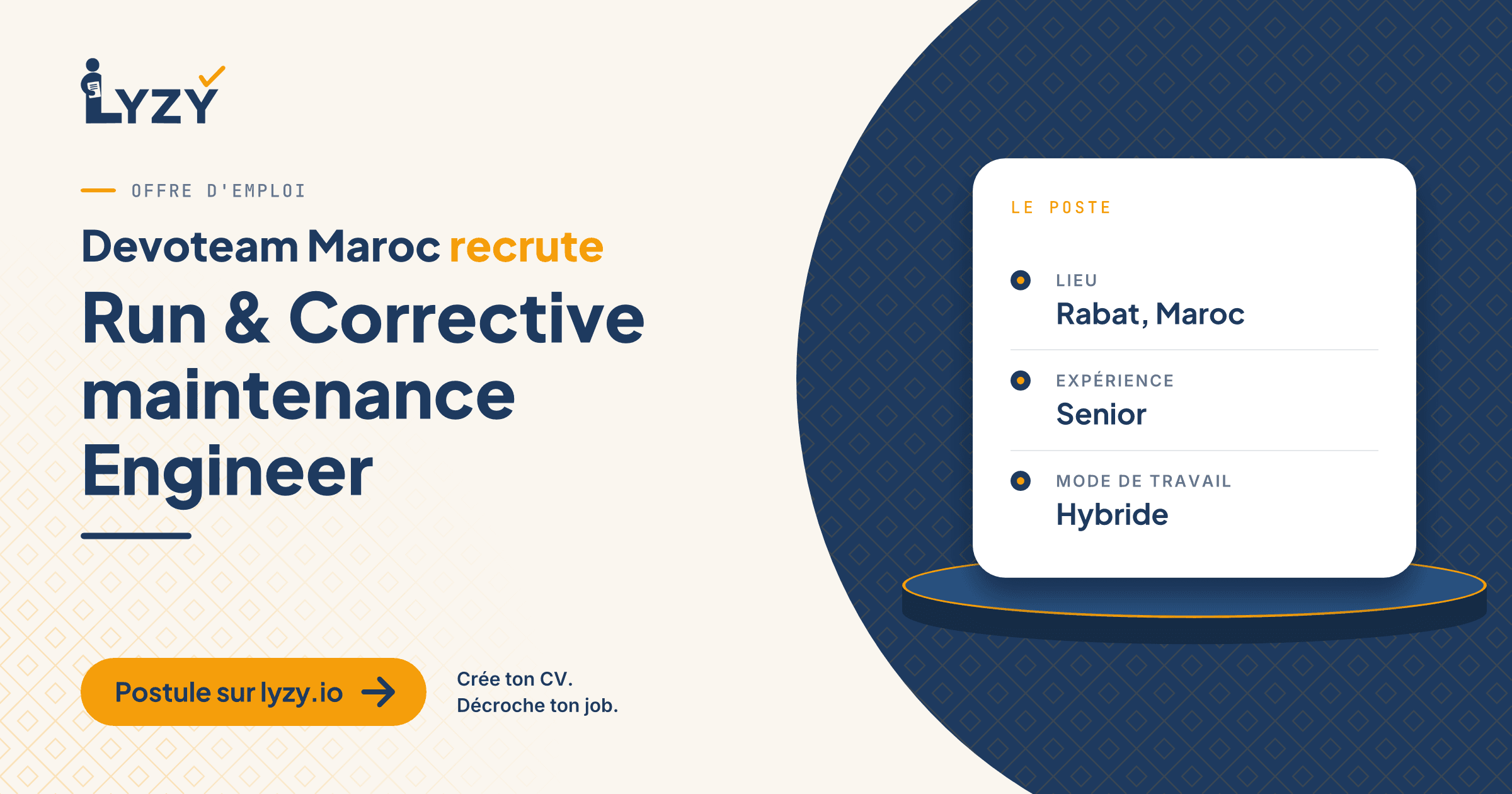 Run & Corrective maintenance Engineer