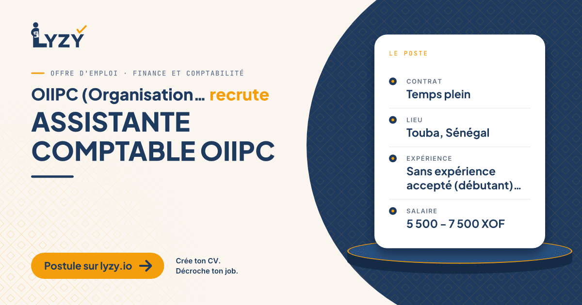 ASSISTANTE COMPTABLE OIIPC