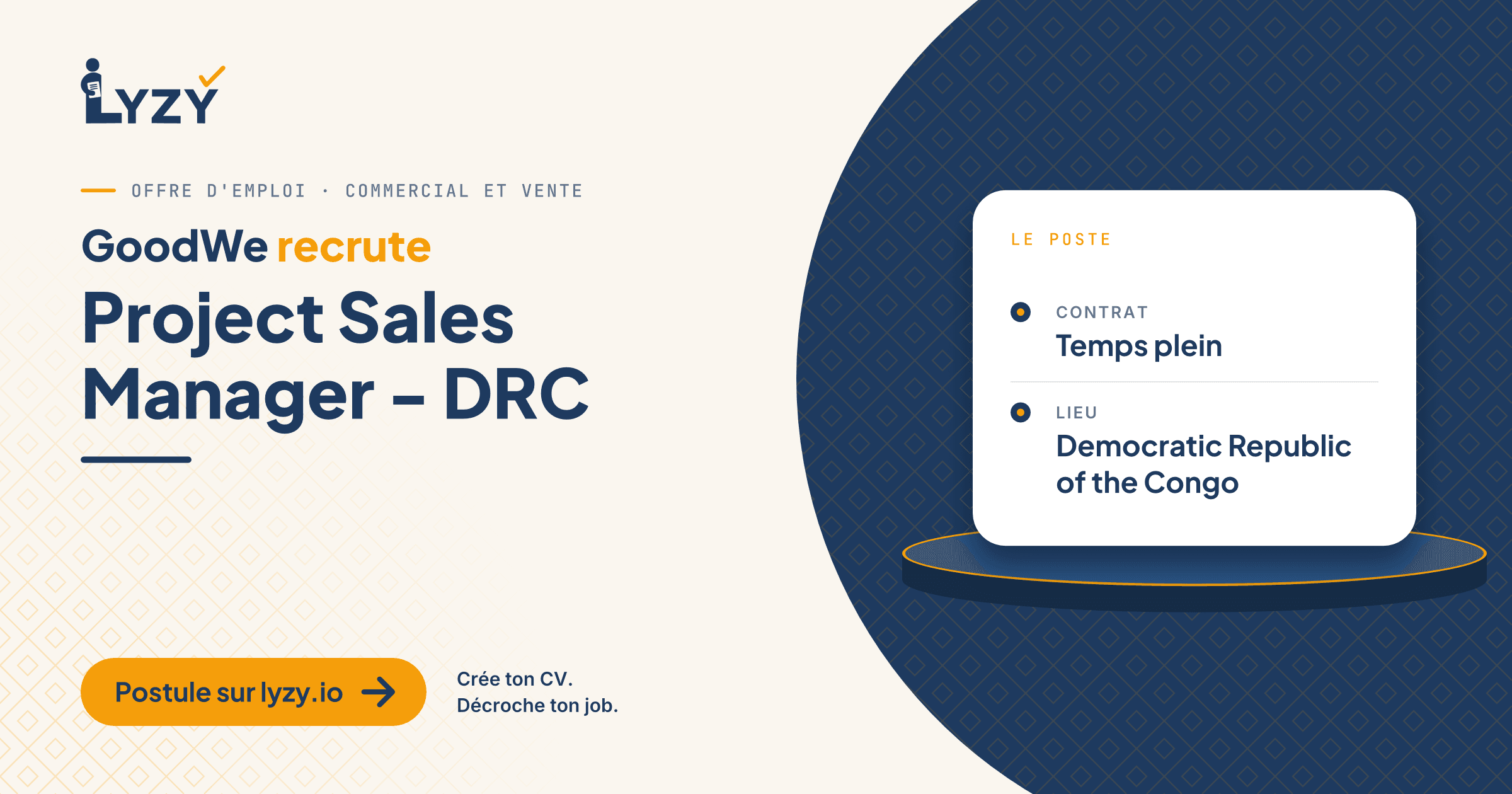 Project Sales Manager - DRC