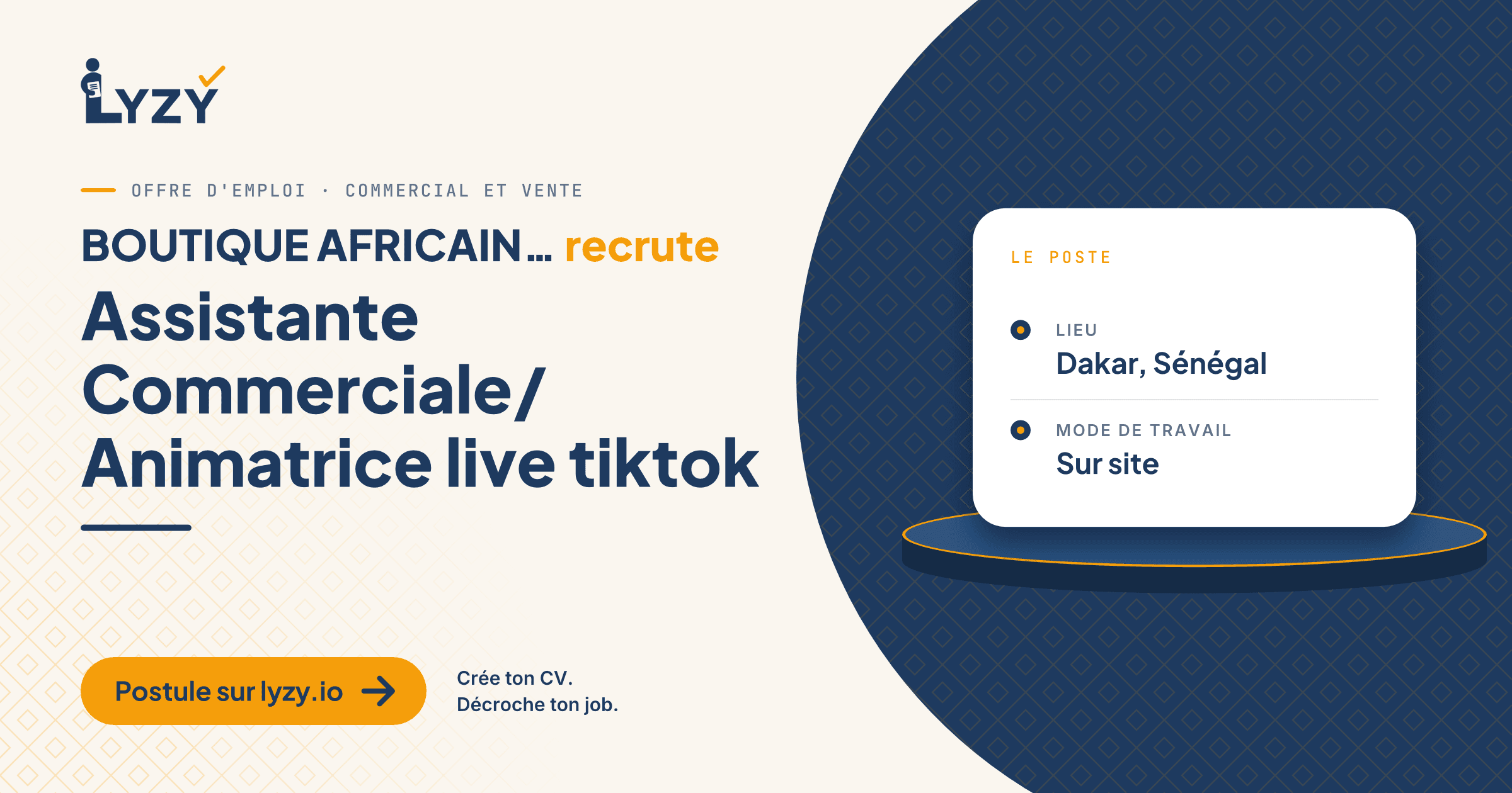 Assistante Commerciale/ Animatrice live tiktok