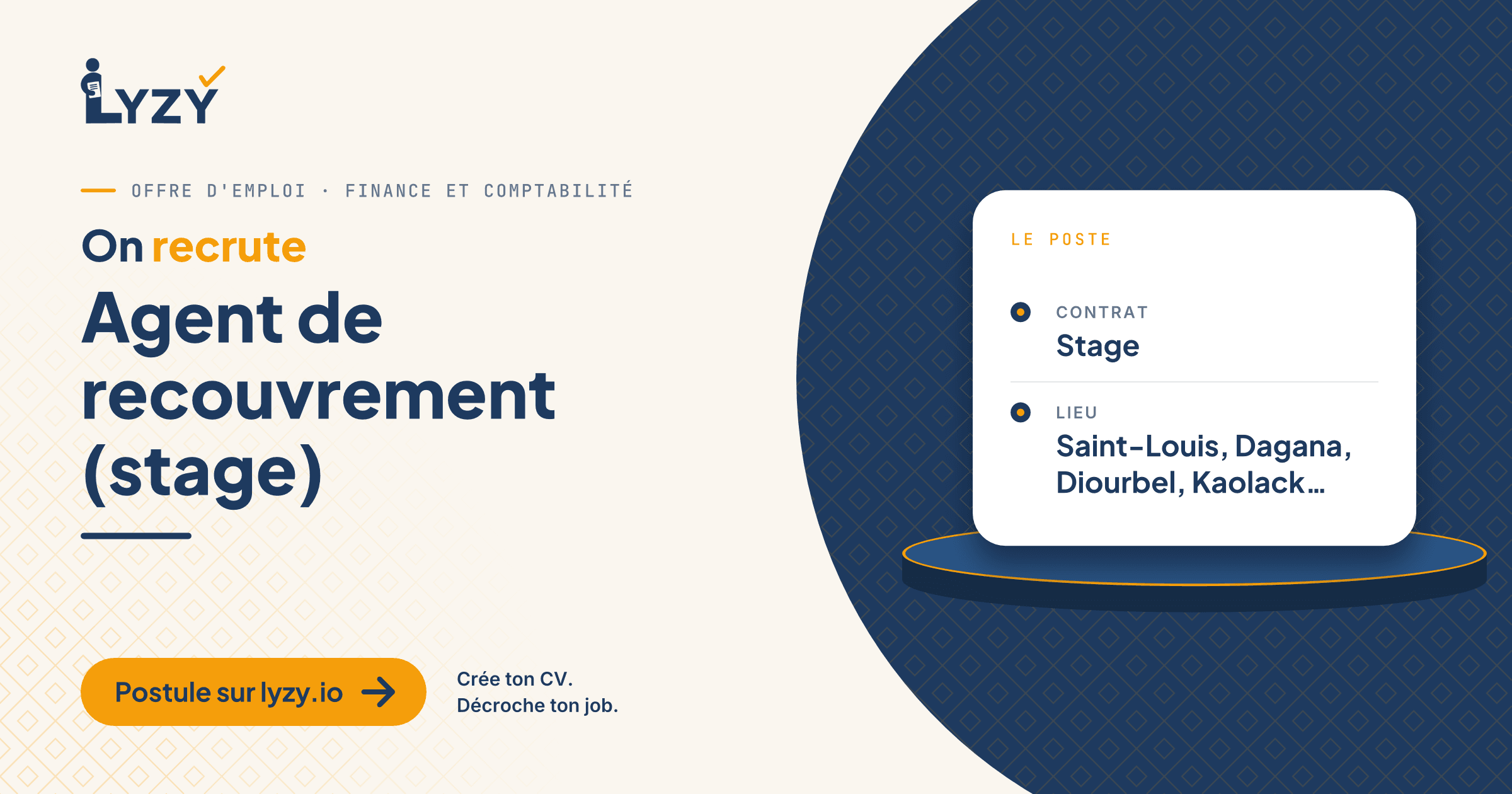 Agent de recouvrement (stage)