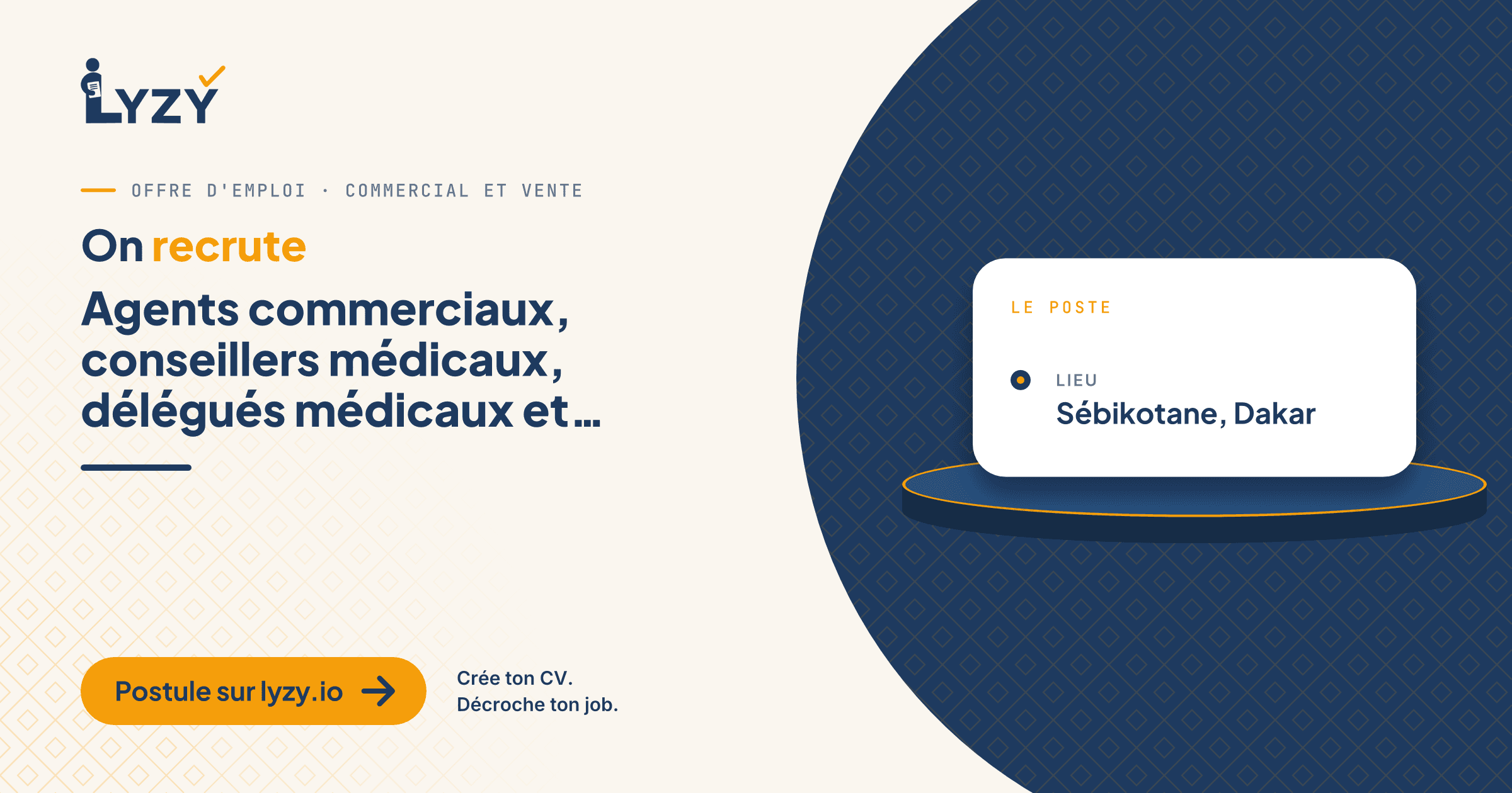 Agents commerciaux, conseillers médicaux, délégués médicaux et superviseurs
