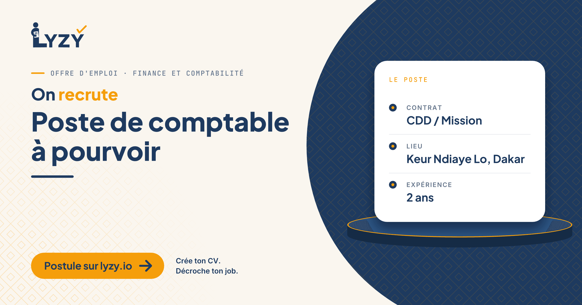 Poste de comptable à pourvoir