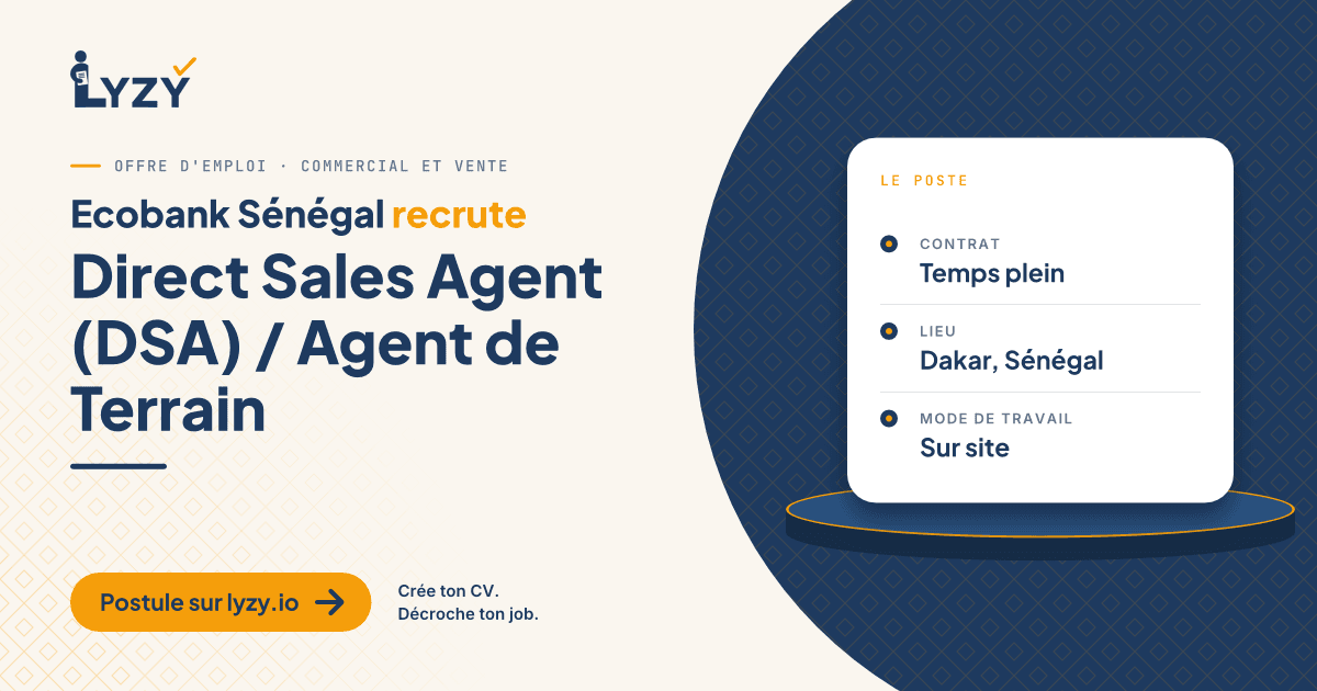 Direct Sales Agent (DSA) / Agent de Terrain