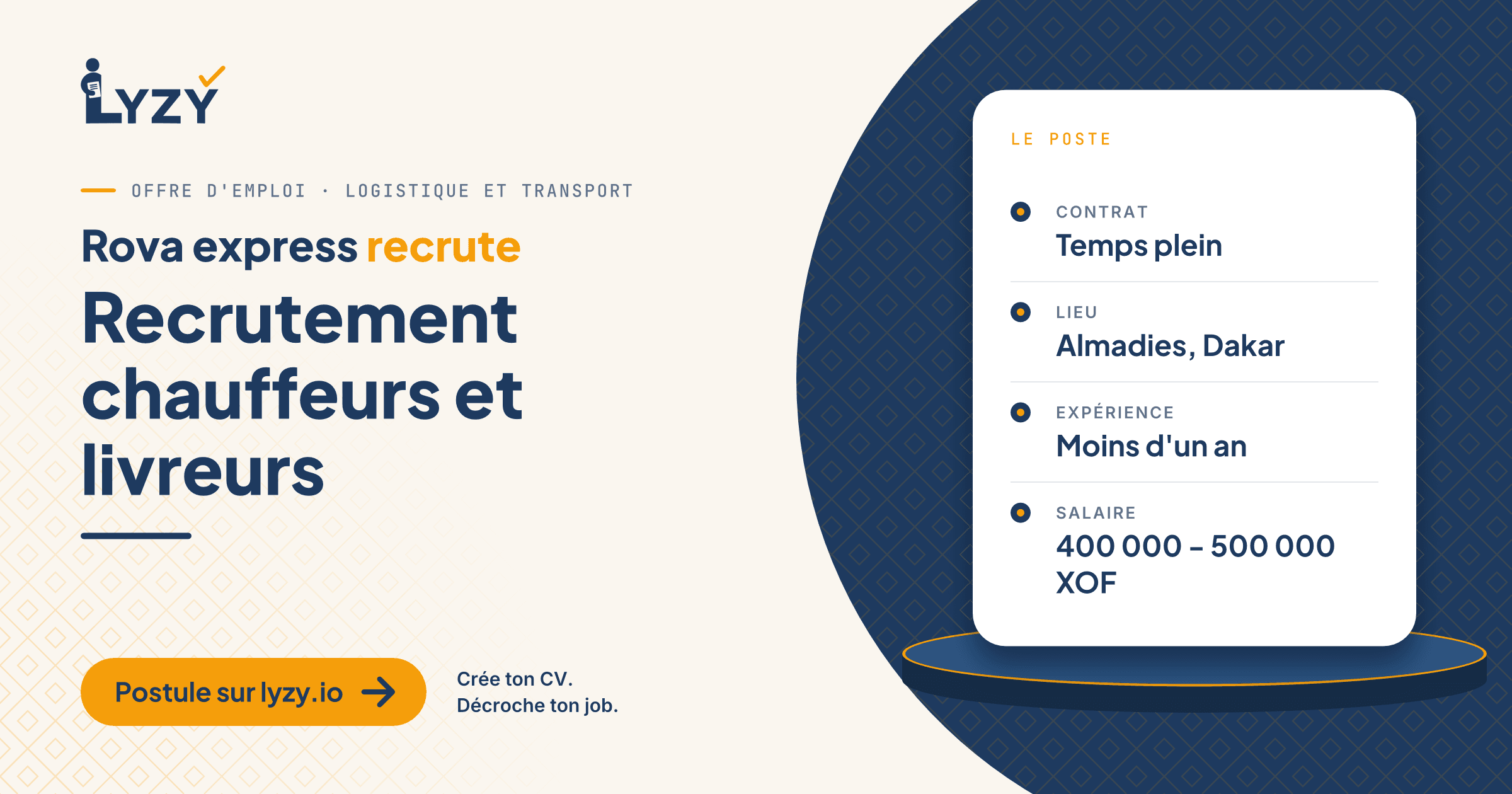 Recrutement chauffeurs et livreurs