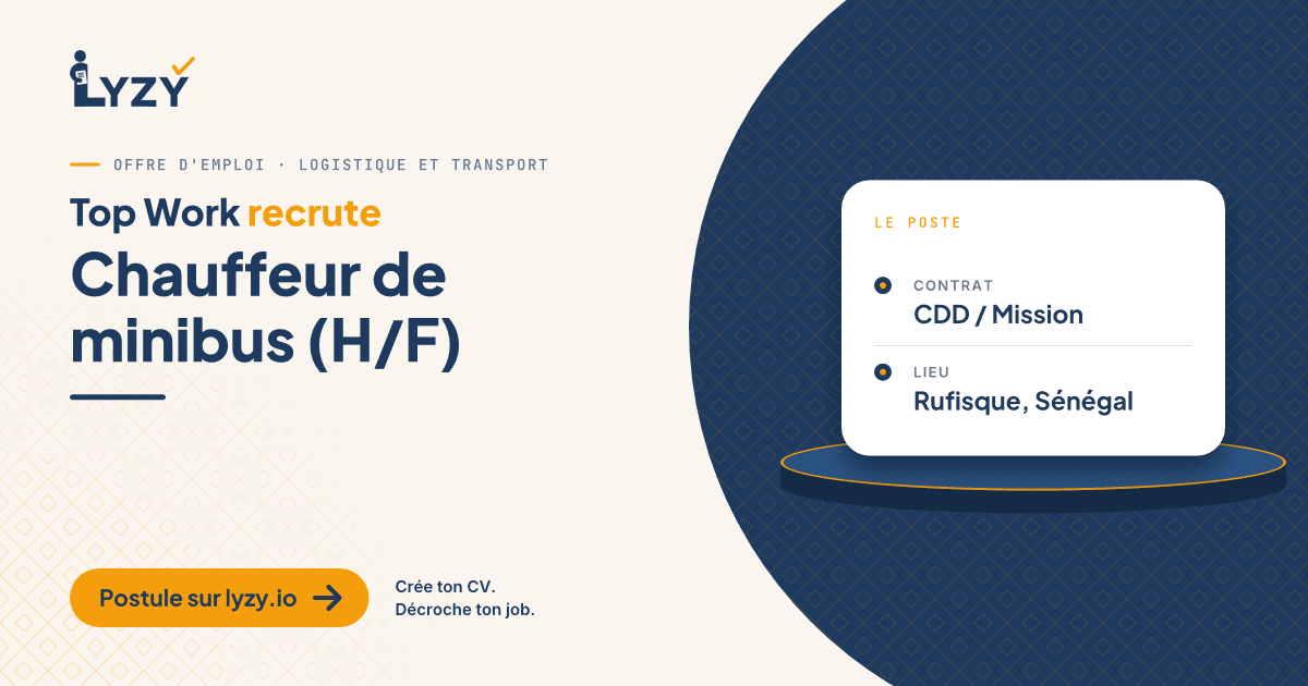 Chauffeur de minibus (H/F)