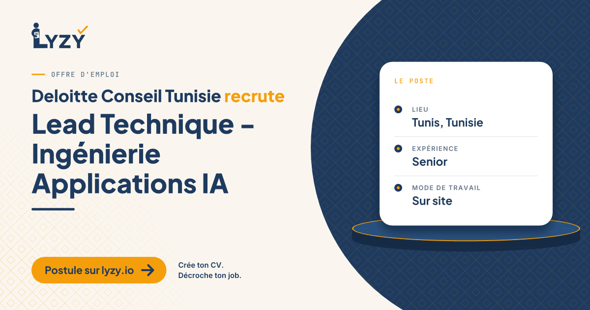 Lead Technique - Ingénierie Applications IA