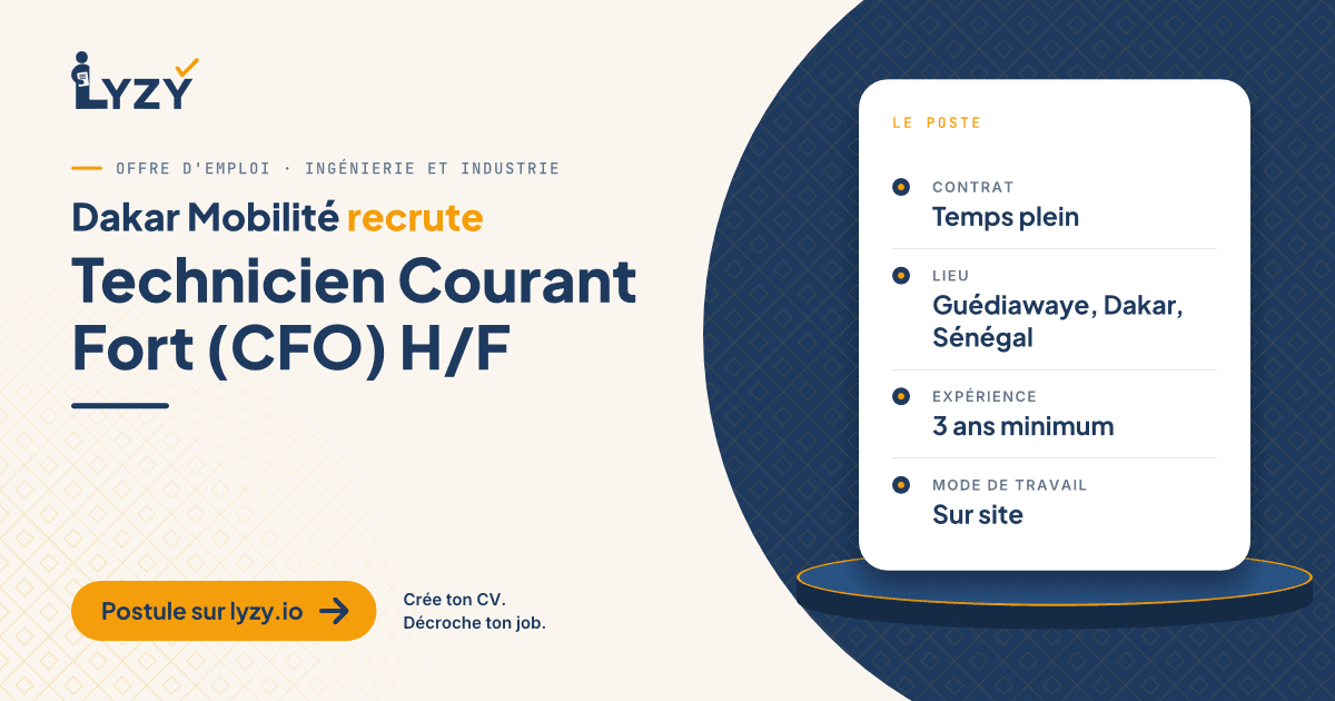 Technicien Courant Fort (CFO) H/F