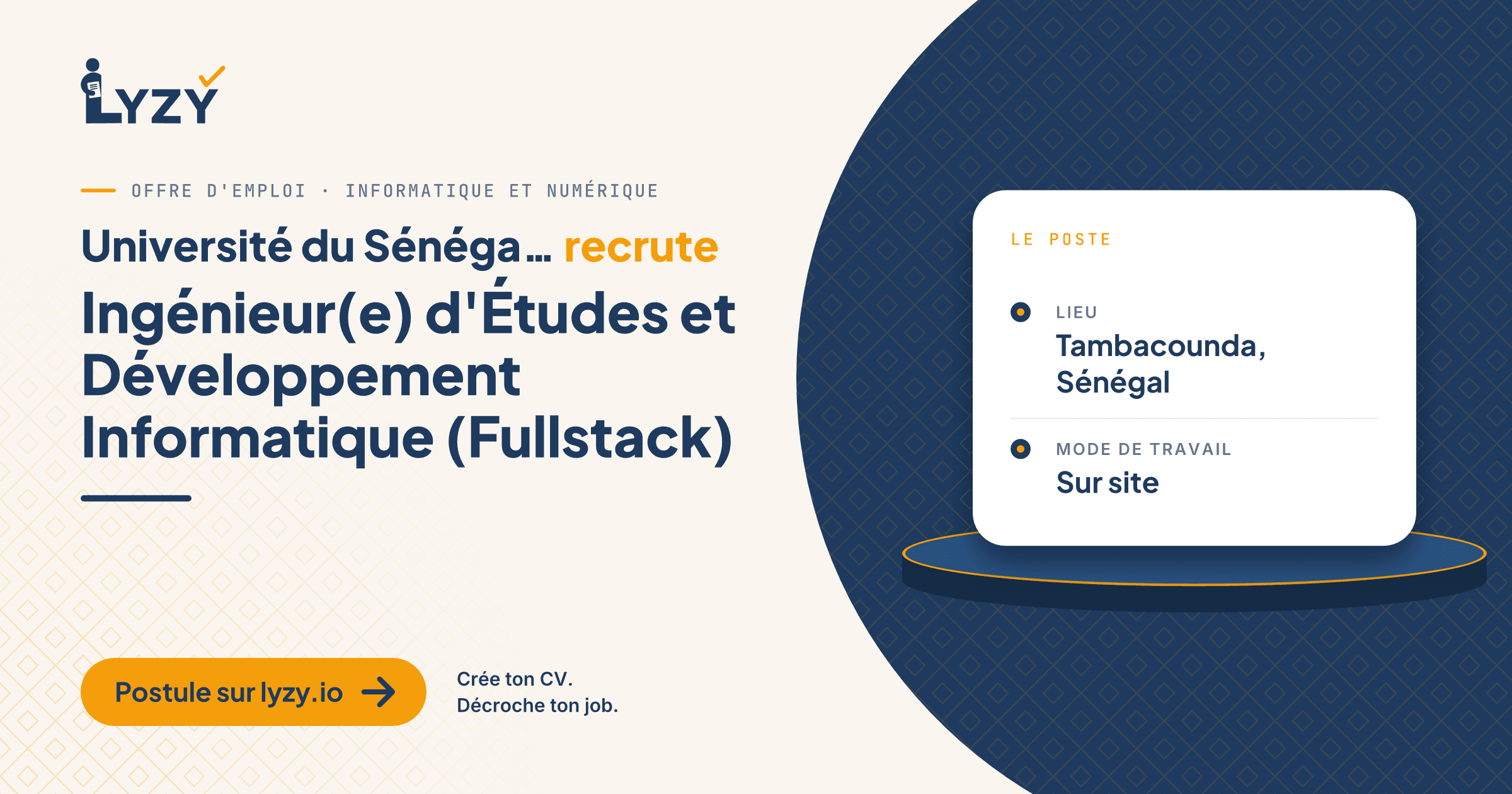 Ingénieur(e) d'Études et Développement Informatique (Fullstack)