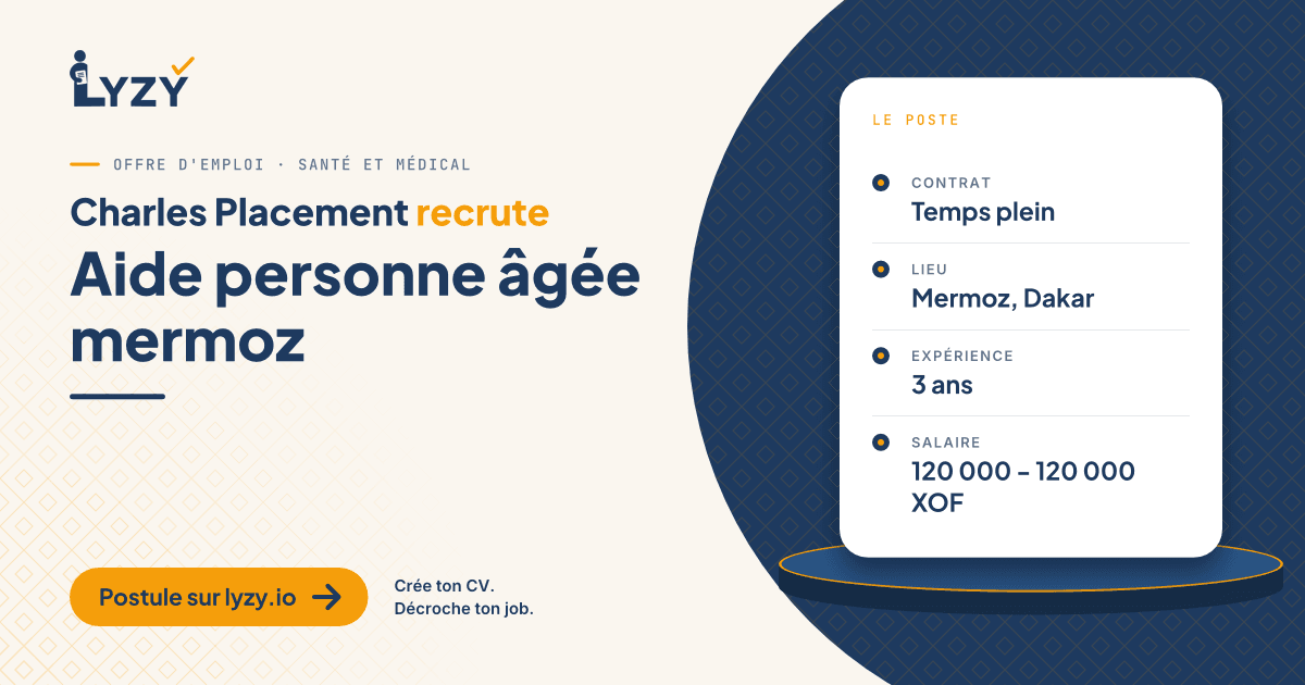 Aide personne âgée mermoz