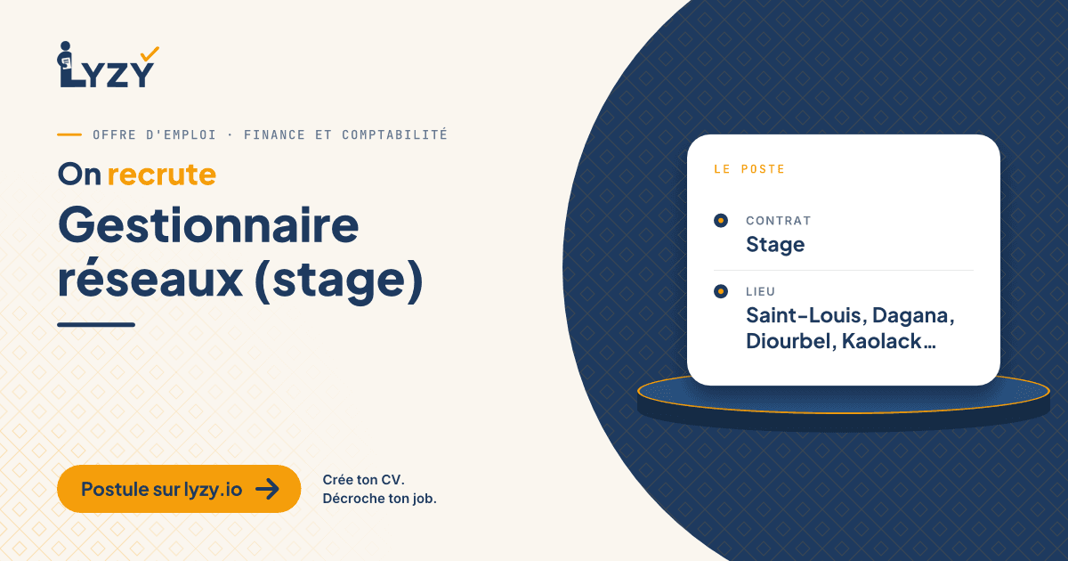 Gestionnaire réseaux (stage)