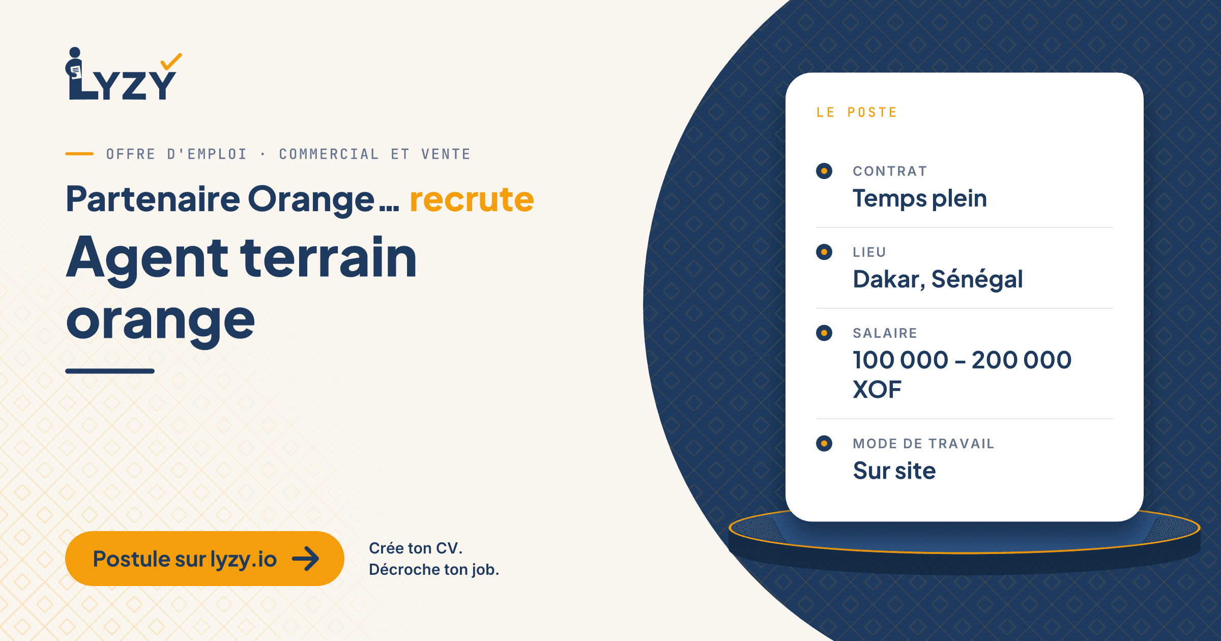 Agent terrain orange