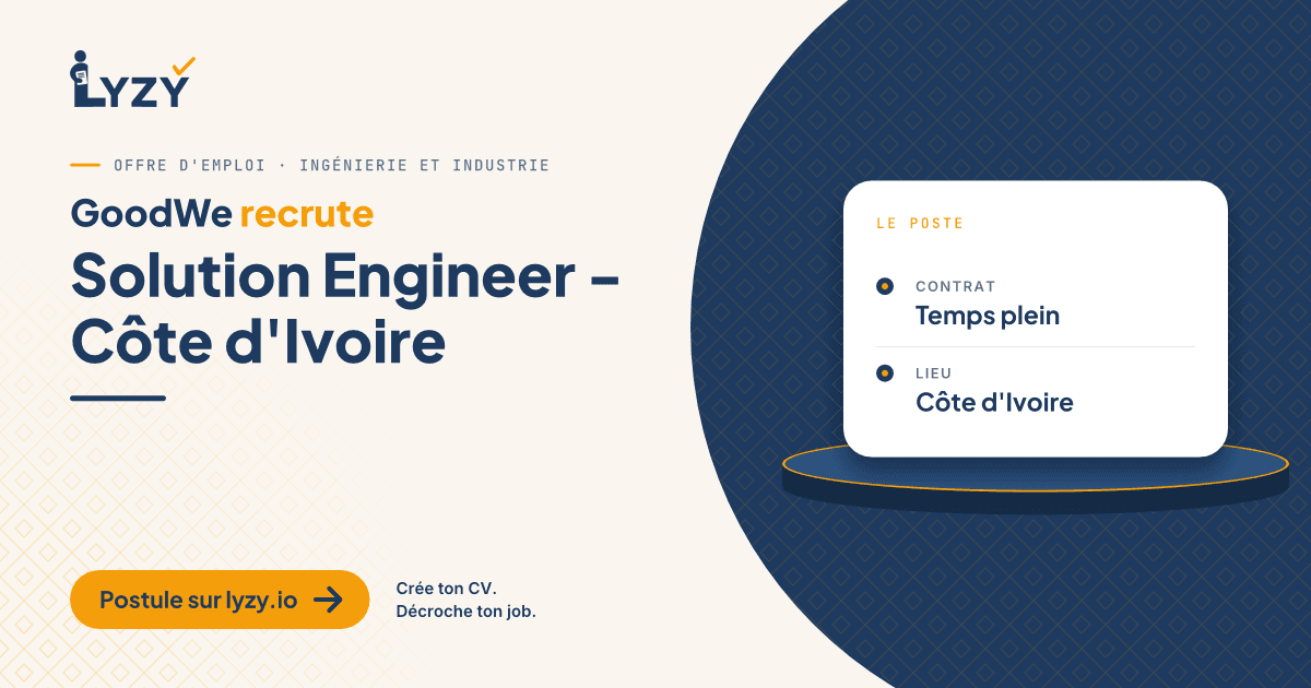 Solution Engineer - Côte d'Ivoire