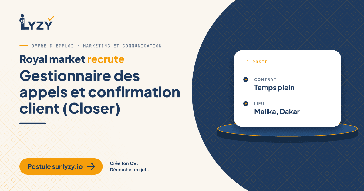 Gestionnaire des appels et confirmation client (Closer)