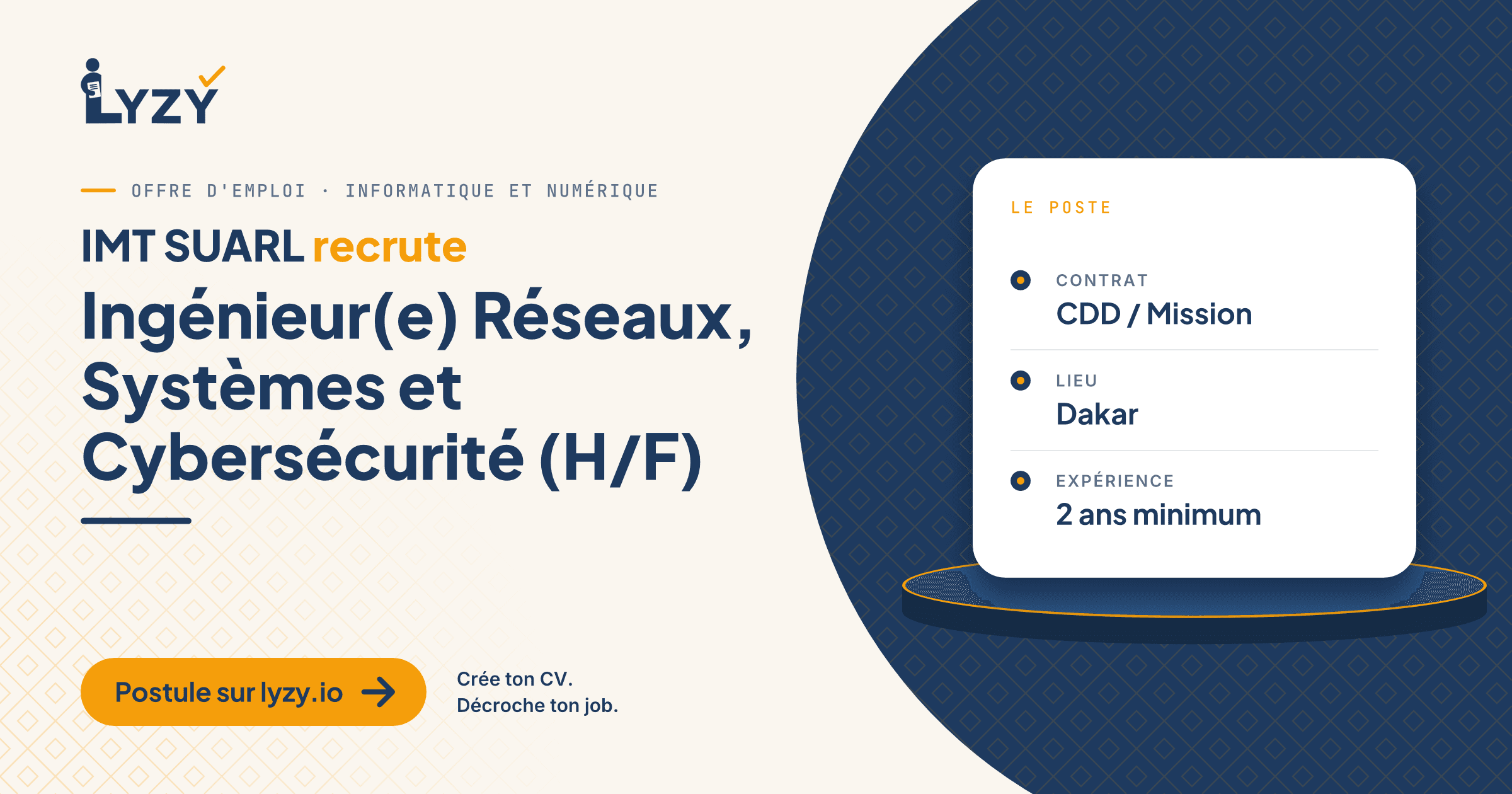 Ingénieur(e) Réseaux, Systèmes et Cybersécurité (H/F)