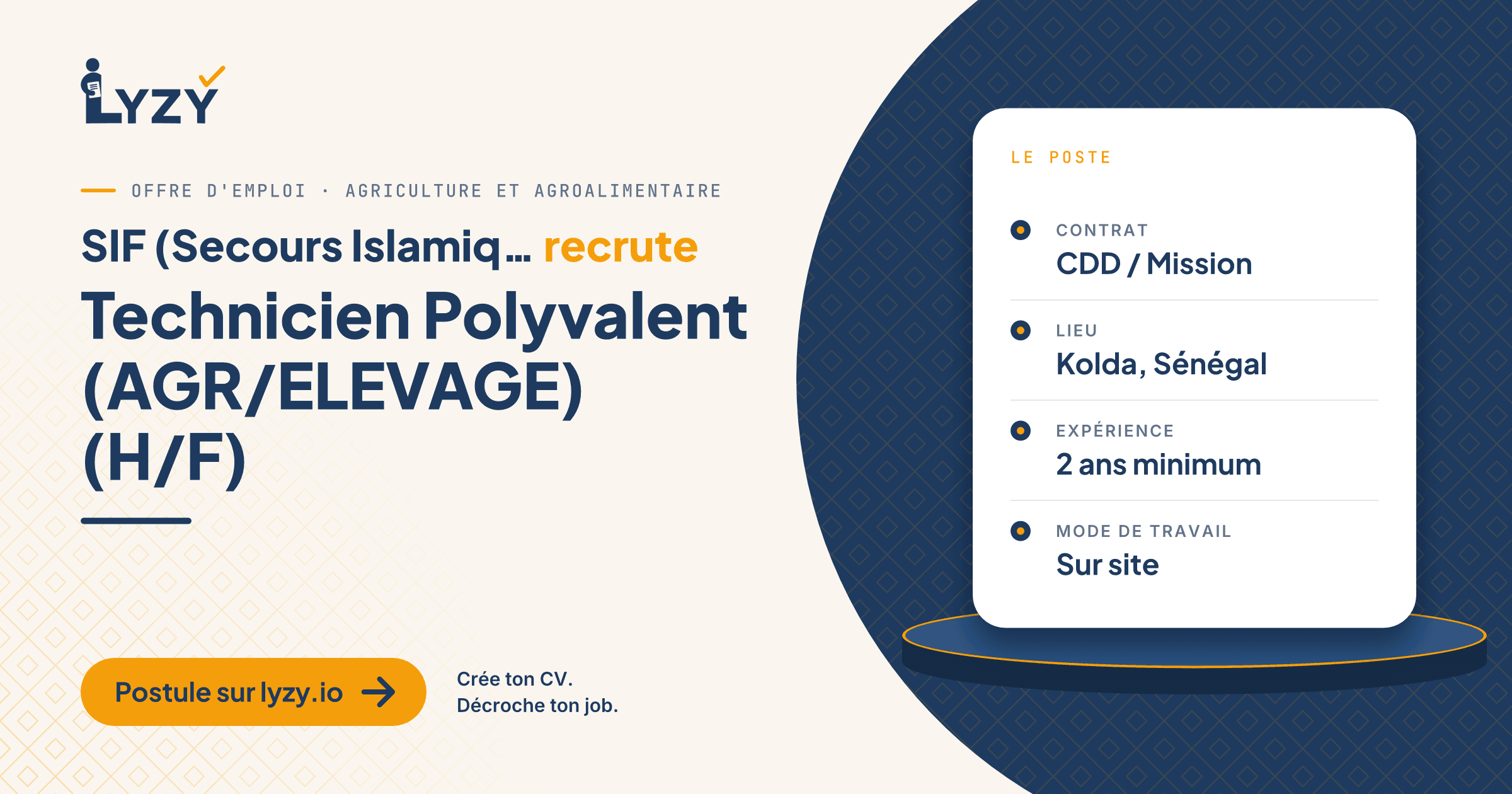 Technicien Polyvalent (AGR/ELEVAGE) (H/F)