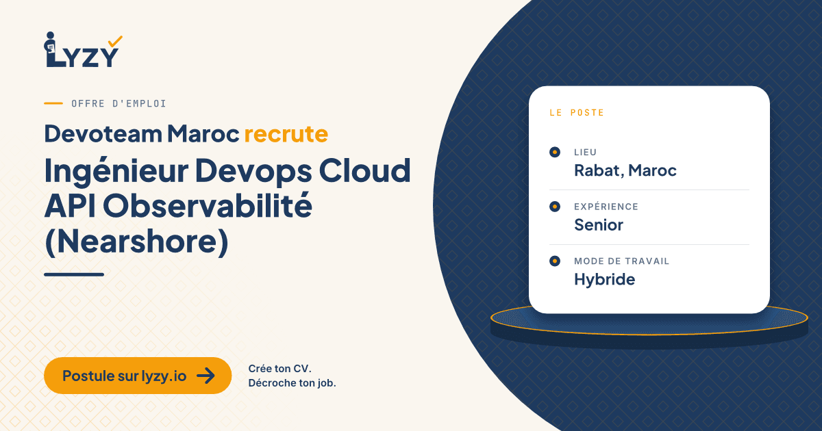 Ingénieur Devops Cloud API Observabilité (Nearshore)