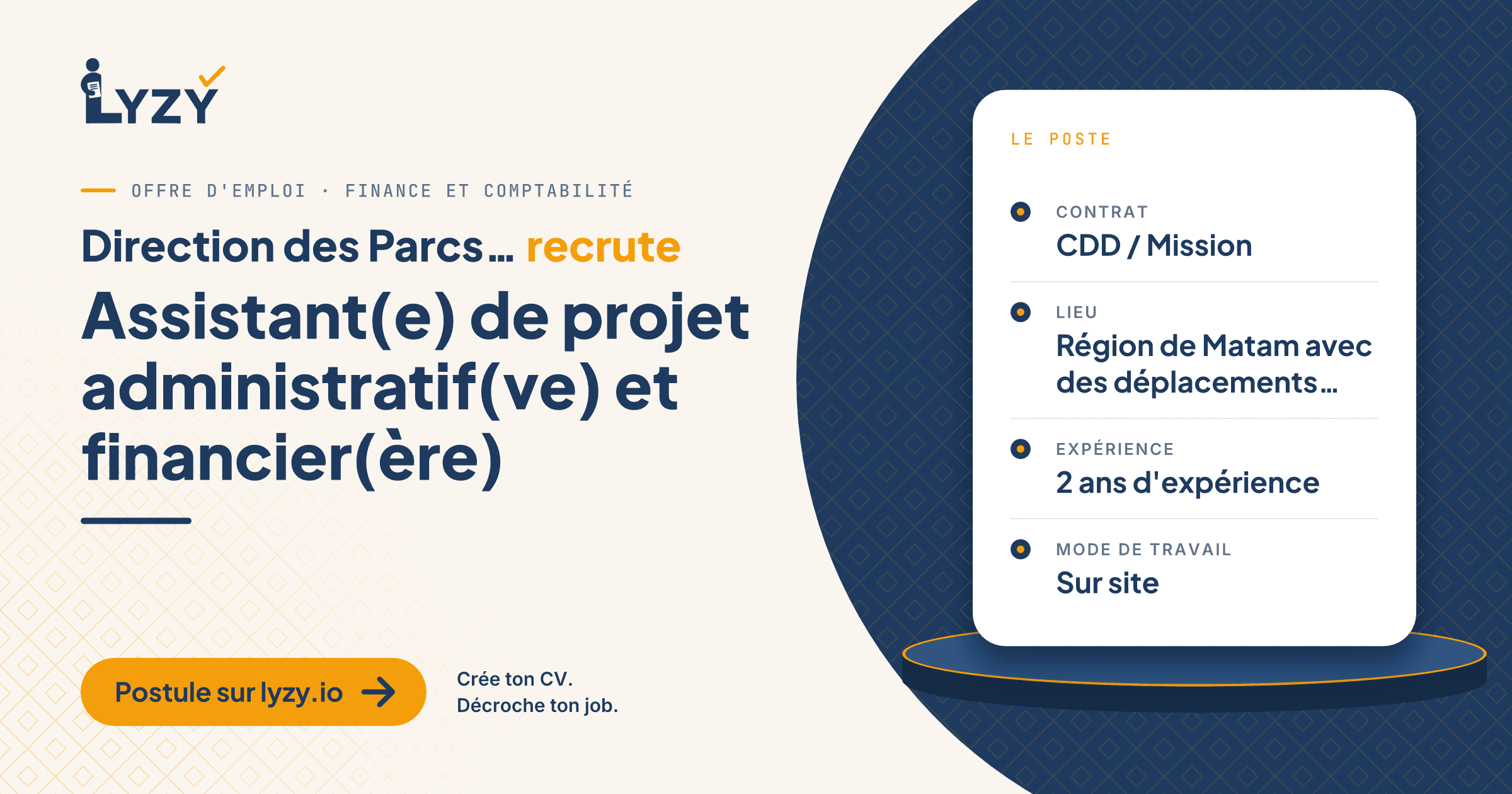 Assistant(e) de projet administratif(ve) et financier(ère)