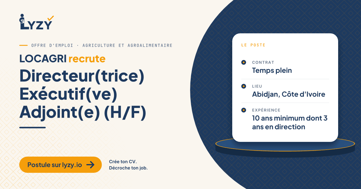 Directeur(trice) Exécutif(ve) Adjoint(e) (H/F)
