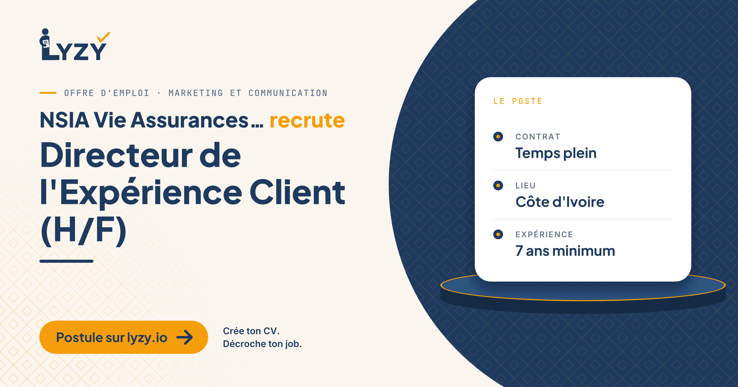 Directeur de l'Expérience Client (H/F)
