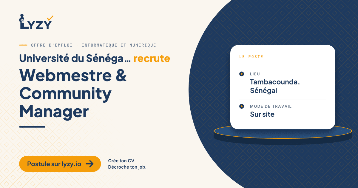 Webmestre & Community Manager