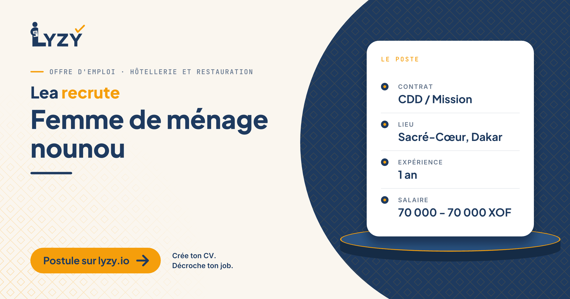 Femme de ménage nounou