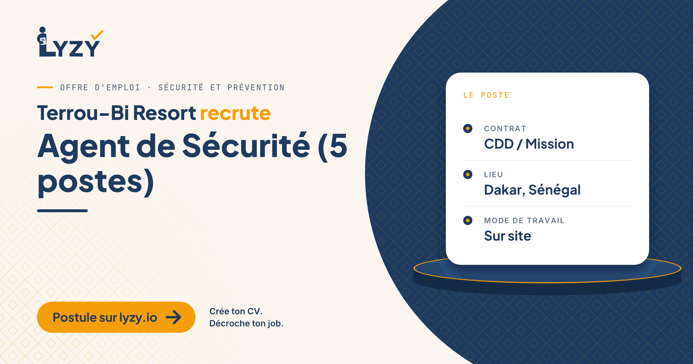 Agent de Sécurité (5 postes)