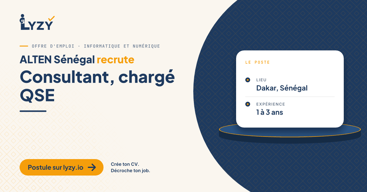 Consultant, chargé QSE