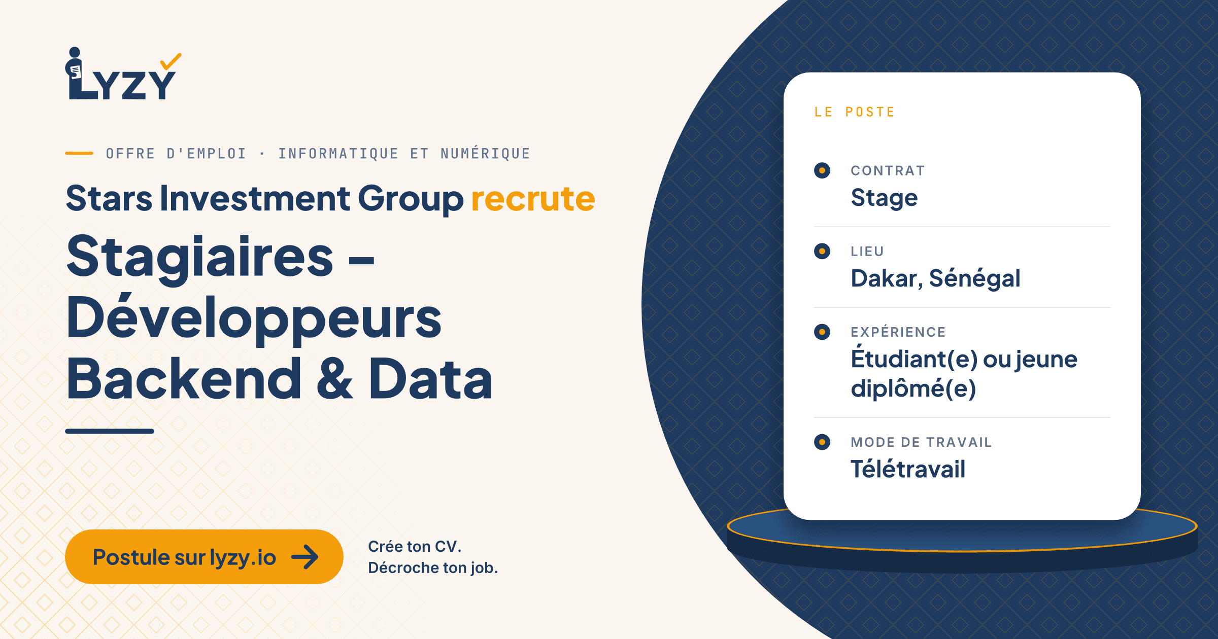 Stagiaires - Développeurs Backend & Data