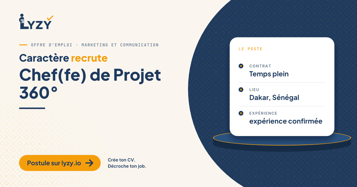 Chef(fe) de Projet 360°