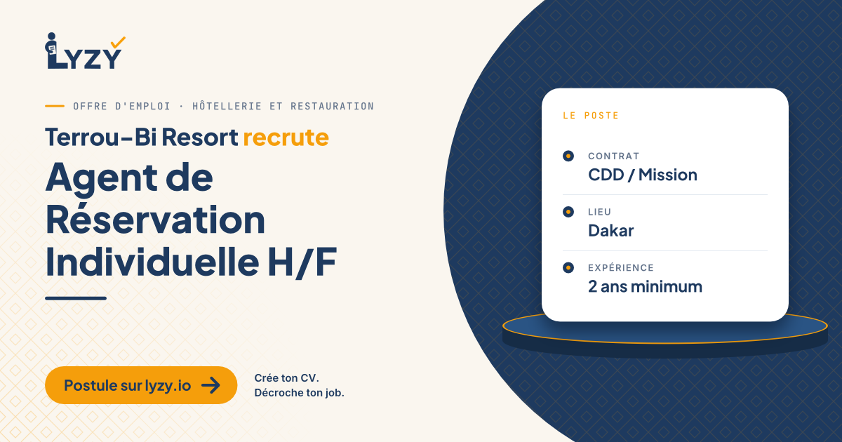 Agent de Réservation Individuelle H/F
