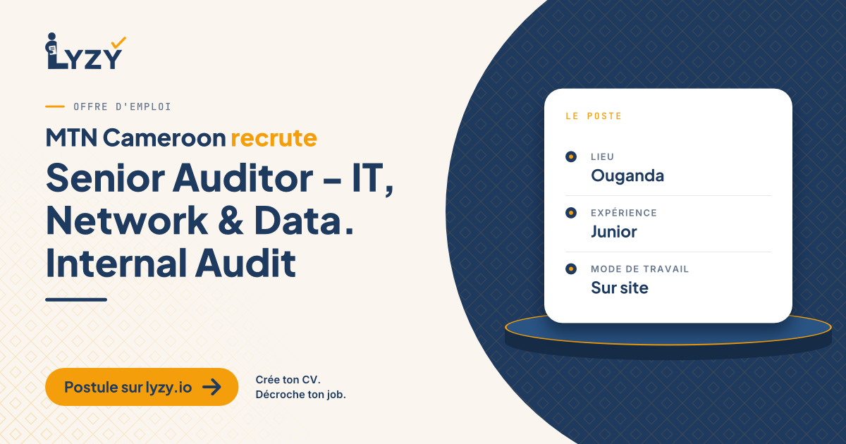 Senior Auditor - IT, Network & Data. Internal Audit