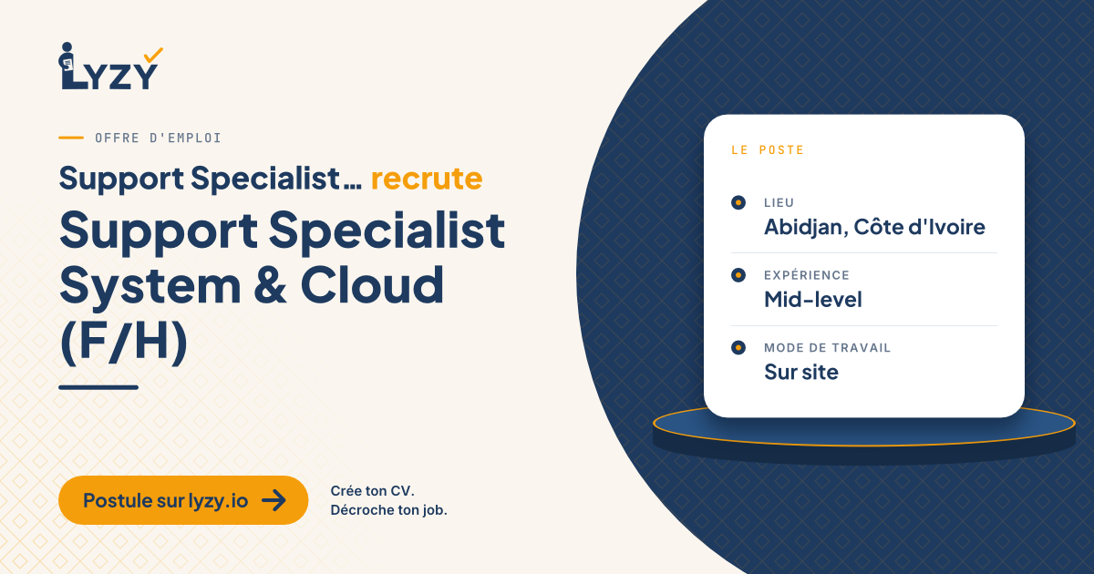 Support Specialist System & Cloud (F/H)