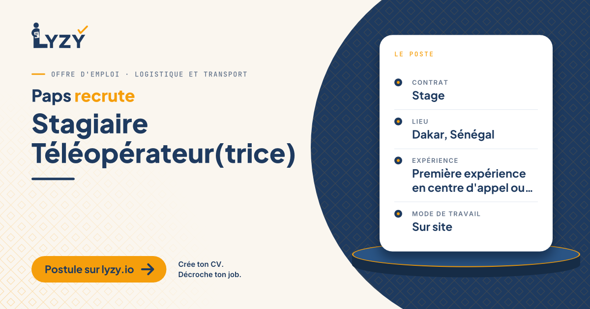 Stagiaire Téléopérateur(trice)