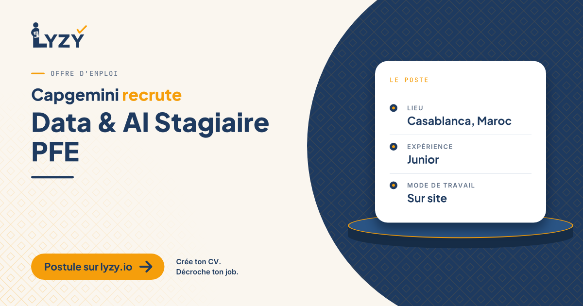 Data & AI Stagiaire PFE