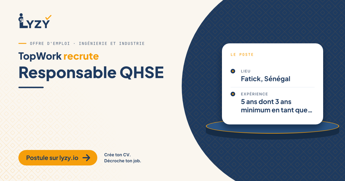 Responsable QHSE