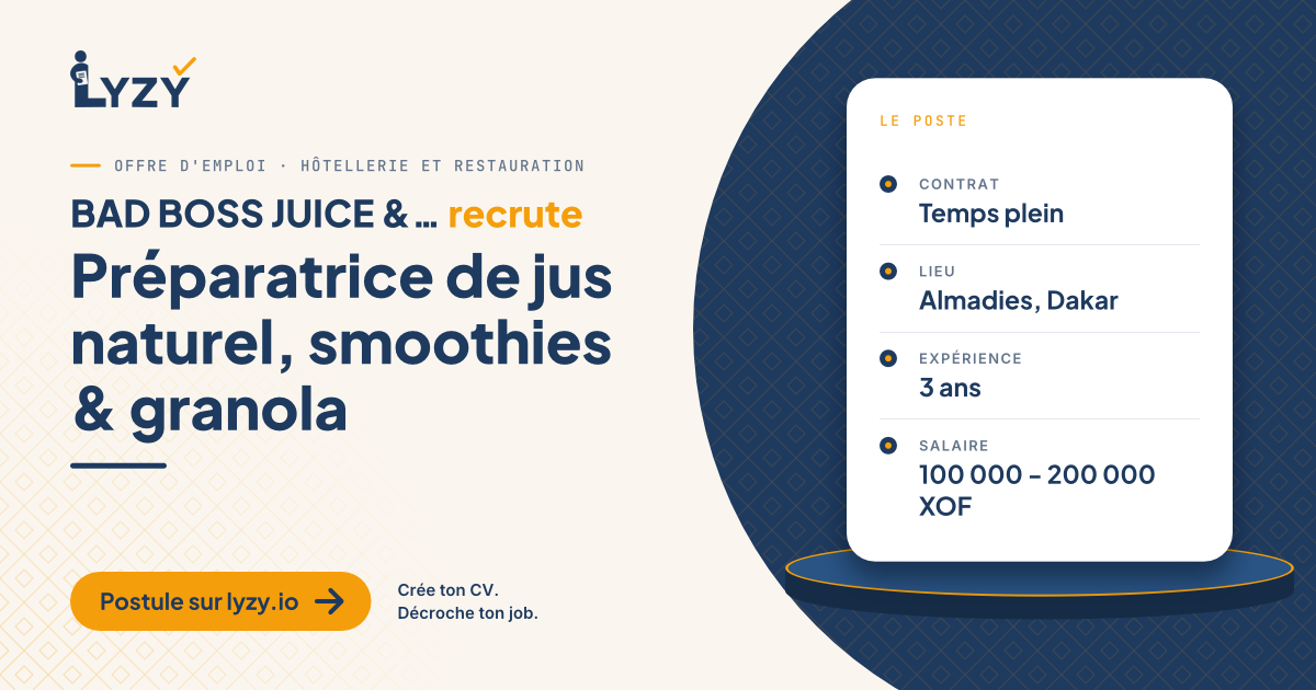 Préparatrice de jus naturel, smoothies & granola