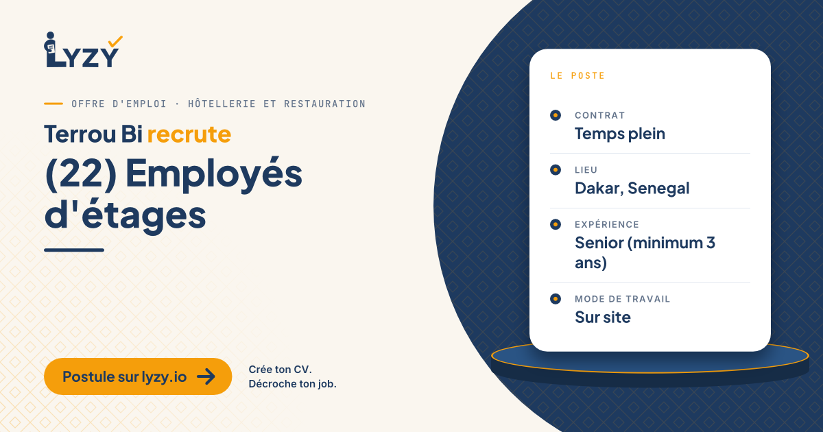 (22) Employés d'étages