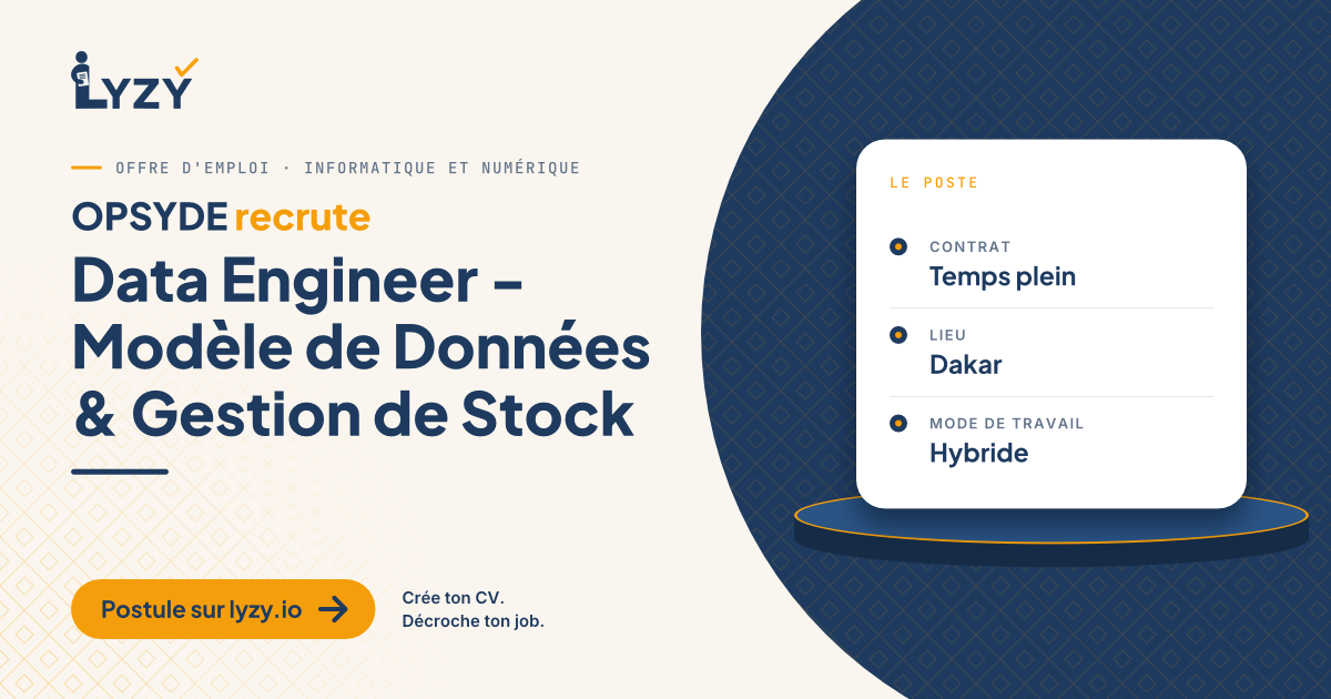 Data Engineer - Modèle de Données & Gestion de Stock